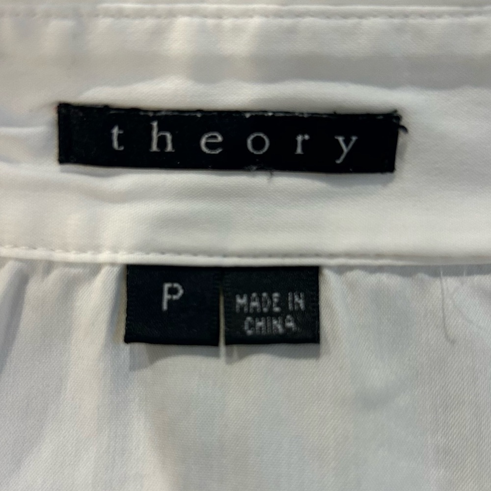 Theory White Button Down Shirt - image 3